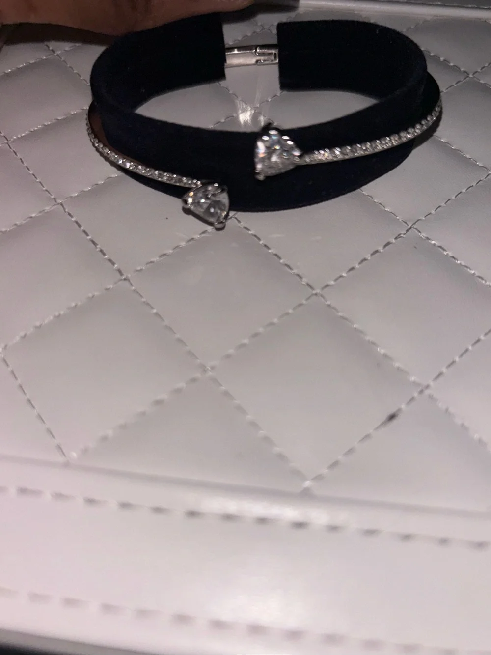 Swarovski Silver Mesmera Heart Bangle